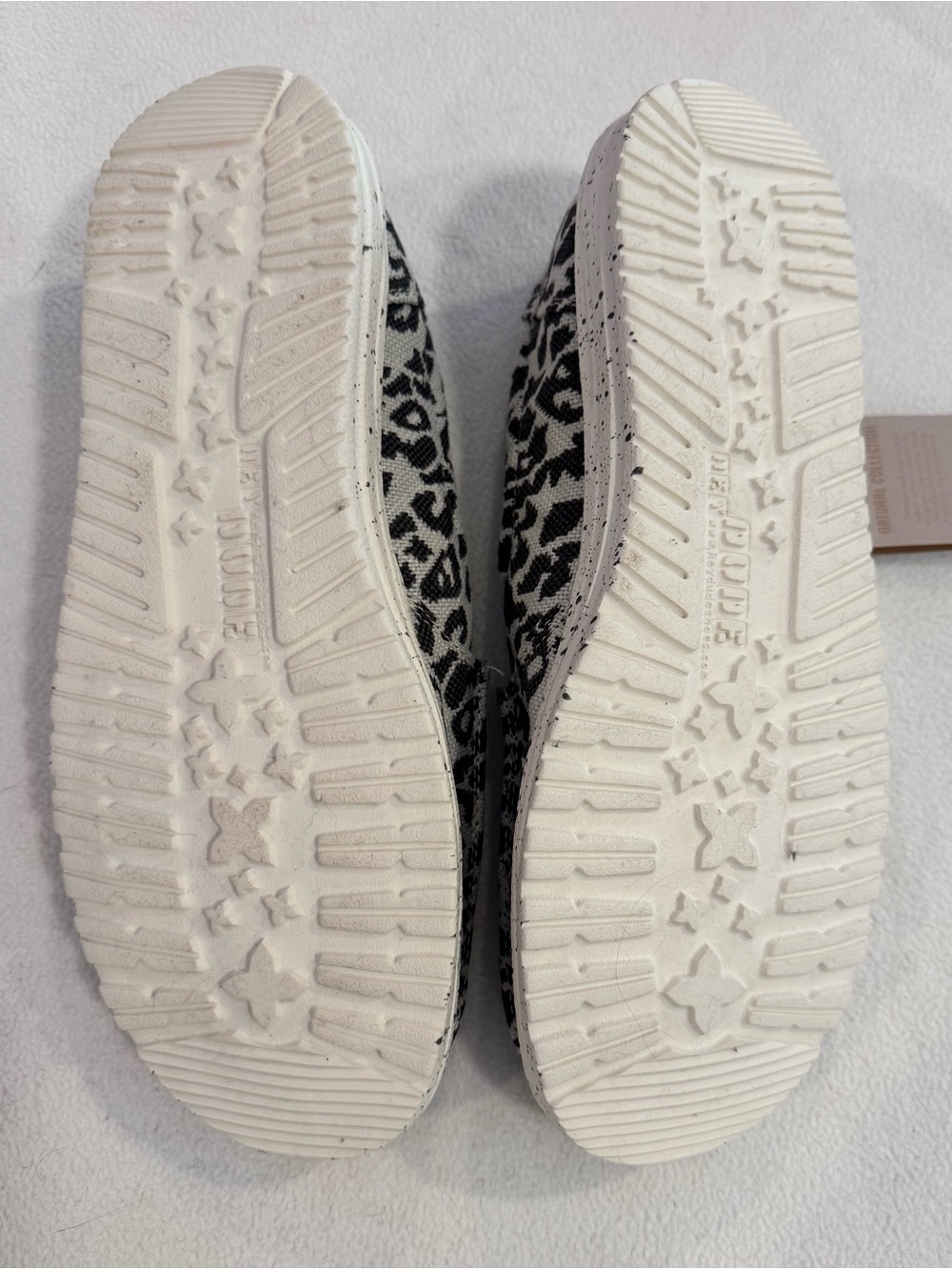 Hey Dude Dark Grey & White Cheetah Print Slip-Ons - Picture 6 of 7